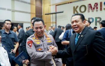 Anggota Komisi III DPR RI Bambang Soesatyo bersama Kapolri Jenderal Listyo Sigit Prabowo/Ist