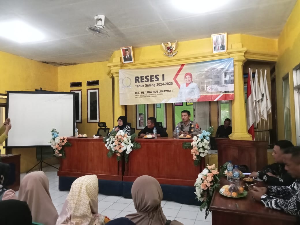Anggota Dewan Perwakilan Rakyat Daerah (DPRD) Provinsi Jawa Barat Fraksi Gerindra Dra, Hj. Lina Ruslinawati kembali melakukan kegiatan reses  ke I tahun Sidang 2024-2025