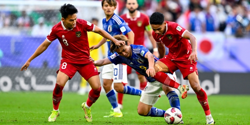 Laga Timnas Indonesia versus Jepang beberapa waktu lalu/Net