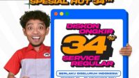 Spesial HUT 34 Tahun JNE, Diskon Ongkir 34 persen Service Reguler