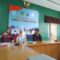 SIAP JOB FAIR: Kadisnaker Kota Sukabumi Abdul Rahman (dua kiri) bersama sekretaris berdiskusi dengan Ketua BPH CBI Rafdi dan Wakil Direktur AKPAR CBI sekaligus Ketua Program Kerjasama Luar Negeri Yulianti saat rapat bersama Owner PT. Tenriawaru Elit Internasional, Andy secara online di kantor Disnaker Kota Sukabumi, Kamis (28/11). (Widi/Radar Sukabumi)