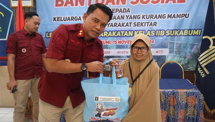 Lapas Sukabumi Kucurkan Bansos