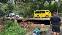 Retakan Tanah di Nyalindung Sukabumi, Jalan Provinsi Jabar Terancam Putus