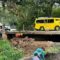 Retakan Tanah di Nyalindung Sukabumi