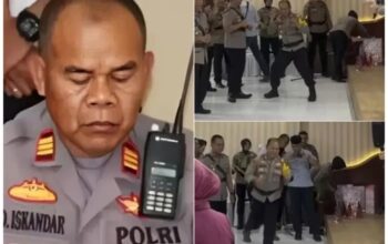 Video AKP Dadang Iskandar saat goyang sadbor di Mapolres Solok Selatan ikut viral di media sosial. (Istimewa)