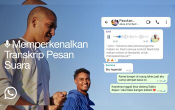 Ilustrasi fitur Transkrip Pesan Suara yang bakal dirilis bertahap dalam beberapa minggu ke depan oleh WhatsApp. (WhatsApp)
