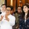 Menteri Koordinator bidang Pemberdayaan Masyarakat Muhaimin Iskandar bersama Menteri Komunikasi dan Digital Meutya Hafid menjawab pertanyaan wartawan usai rapat tingkat menteri terkait judi online di Gedung Kemenko PMK, Jakarta, Kamis (28/11/2024). (Dery Ridwansah/ JawaPos.com)