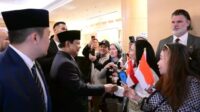 Potret Prabowo Disambut Warga Diaspora Indonesia di AS