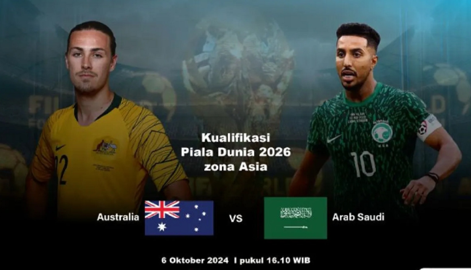 Timnas Australia akan menjamu Timnas Arab Saudi pada matchday ke-5 Kualifikasi Piala Dunia 2026 di Stadion AAMI Park, Kamis 14 November 2024.