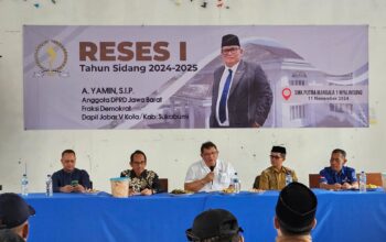 Anggota Komisi I DPRD Jawa Barat Fraksi Demokrat A Yamin S.I.P  menggelar Reses I Tahun Sidang 2024-2025 di SMK Putra Mandala I Nyalindung Margaluyu, Cisitu, Kecamatan Nyalindung