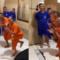 Gunawan Sadbor masih melakukan joget khasnya meski sudah memakai baju tahanan.--Tangkapan Layar