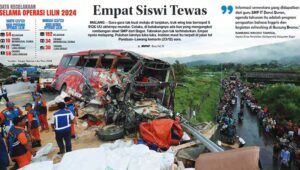 Bus Rombongan Pelajar Bogor Kecelakaan