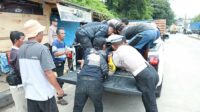 Motor Honda Supra X di Jalan Sukabumi Bogor Seruduk Mobil Pickup, Diduga Human Error