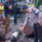 Pengendara Motor Tabrak Trotoar di Palabuhanratu