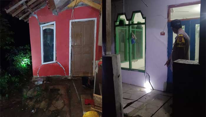 Retakan Tanah Sukamaju Sukabumi
