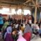 DIRELOKASI : Puluhan anak-anak terdampak bencana retakan tanah di Kampung Simpang, Desa Bantarsari, Kecamatan Pabuaran, Kabupaten Sukabumi, saat tinggal di Pokso Pengungsian.