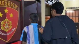Tampang Pelaku Penyiram Air Keras ke Istri dan Anaknya diringkus