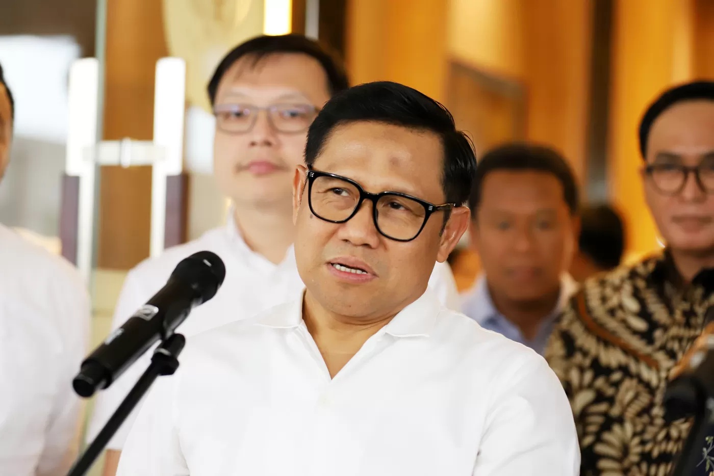 Menteri Koordinator bidang Pemberdayaan Masyarakat Muhaimin Iskandar. (Dery Ridwansah/ JawaPos.com)