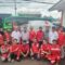 Ketua Umum PMI Jusuf Kalla saat berkunjung ke Markas PMI Kabupaten Sukabumi di Kecamatan Cisaat, Kabupaten Sukabumi, Jabar pada Jumat, (6/12/2024). (ANTARA)