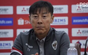 Pelatih timnas Indonesia Shin Tae-yong menghadiri jumpa pers sebelum pertandingan Piala AFF 2024 melawan Myanmar di Stadion Thuwunna, Yangon, Myanmar, Minggu (8/12/2024). (PSSI)
