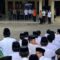 Wakil Presiden RI Gibran Rakabuming Raka simulasi penanganan bencana di Muhammadiyah Boarding School Kabupaten Bogor, Jawa Barat, Rabu (11/12/2024). (M Fikri Setiawan)