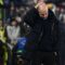 Pelatih Manchester City Pep Guardiola bereaksi pada akhir pertandingan Liga Champions kontra Juventus setelah timnya menelan kekalahan dengan skor 0-2 di Stadion Allianz, Turin, Rabu (11/12/2024).(ISABELLA BONOTTO)