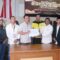 Komisi Pemilihan Umum (KPU) Kabupaten Sukabumi mengumumkan hasil rekapitulasi perhitungan suara Pemilihan Bupati dan Wakil Bupati Sukabumi Tahun 2024.