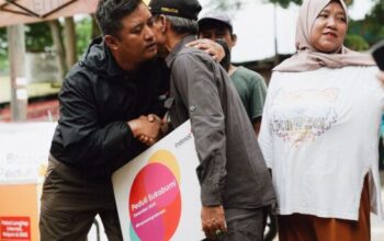 PEDULI BENCANA: IOH menjalankan aksi kemanusiaan merespon bencana banjir dan tanah longsor yang menimpa wilayah Sukabumi, Jawa Barat.(ist)