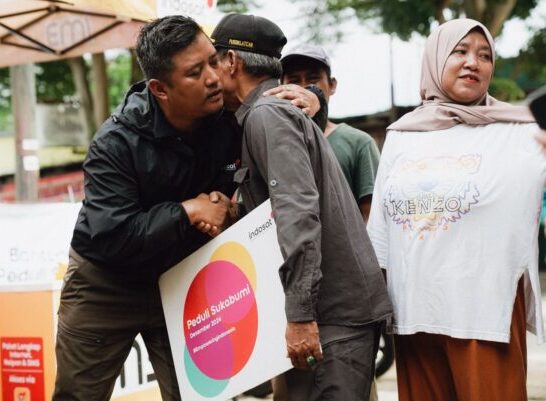 PEDULI BENCANA: IOH menjalankan aksi kemanusiaan merespon bencana banjir dan tanah longsor yang menimpa wilayah Sukabumi, Jawa Barat.(ist)