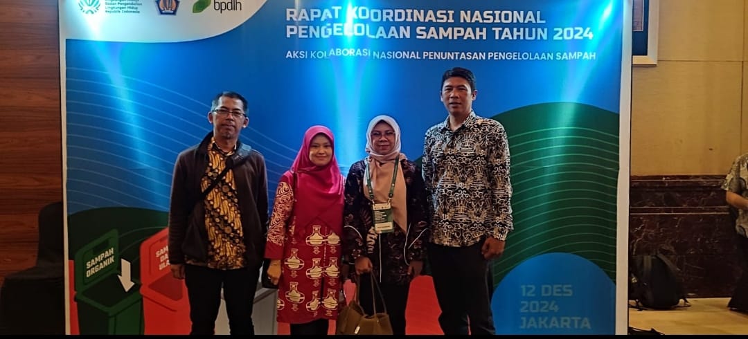RAKOR: DLH Kota Sukabumi saat menghadiri Rakor yang diselenggarakan di Jakarta, belum lama ini.(FT: IST)