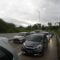 FOTO : UNTUK RADAR SUKABUMI PADAT : Kondisi kemacetan arus lalin di Exit Tol Bocimi Parungkuda, Kabupaten Sukabumi pada Senin (27/01).
