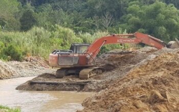 Alat berat penambang emas ilegal di Kalimantan Barat/Antara