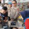 Kapolresta Tangerang, Kombes Pol Baktiar Joko Mujiono meninjau lokasi penembakan bos rental mobil di Indomaret Rest Area KM 45 Tol Jakarta-Merak. (Humas Polresta Tangerang).