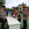 Suasana saat serah terima jabatan Polres Sukabumi, Kasat Reskrim dan Kasat Lantas di halaman mako polres jalan komplek perkantoran Jajaway, Kecamagan Palabuhanratu. Senin, (20/1/2025).(FOTO : NANDI/ RADARSUKABUMI)
