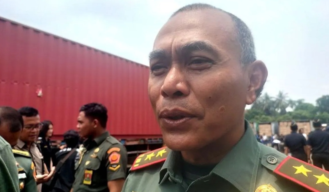 Komandan Pusat Polisi Militer (Danpuspom) TNI Mayjen Yusri Nuryanto di kantor Direktorat Jenderal Bea dan Cukai Kementerian Keuangan, Jakarta Timur, Kamis (14/10/2024). (Walda Marison).