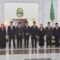 Pj Gubernur Jabar Bey Machmudin bersama tujuh komisioner Komisi Penyiaran Indonesia Daerah (KPID) Jawa Barat di Gedung Sate Bandung, Selasa (31/12/2024). (HO Pemprov Jabar)