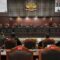 Suasana sidang putusan uji materi undang-undang di Gedung Mahkamah Konstitusi, Jakarta, Kamis (2/1/2025).
