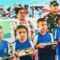 Siswa siswi Sekolah Dasar Inpres Sumberker Kabupaten Biak Numfor, Papua bersiap makan bergizi gratis untuk mewujudkan generasi emas Papua.(Muhsidin)