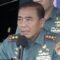 Panglima Komando Armada TNI AL Laksamana Madya TNI Denih Hendrata di Markas Koarmada TNI AL, Jakarta, Senin (6/1/2025). (Irfansyah Nasution)