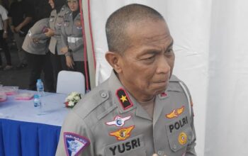 Dirregident Korlantas Polri Brigjen Pol Yusri Yunus saat ditemui di Jakarta, Senin (27/5/2024) (Ilham Kausar)