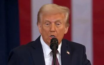Tangkapan layar - Presiden Ke-47 Amerika Serikat,Donald Trump, di Capitol Rotunda,Washington DC, Selasa (21/1/2025) dini hari.