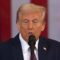 Tangkapan layar - Presiden Ke-47 Amerika Serikat,Donald Trump, di Capitol Rotunda,Washington DC, Selasa (21/1/2025) dini hari.