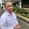 Wakil Menteri Luar Negeri (Wamenlu) Anis Matta melayani permintaan wawancara wartawan selepas sidang kabinet di Kompleks Istana Kepresidenan di Jakarta, Rabu (22/1/2025). 