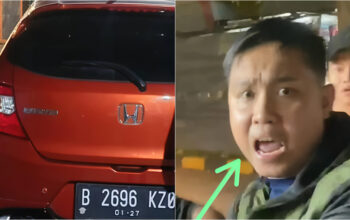 Mobil Brio yang sempat dikejar oleh Bos Rental dan kawan-kawannya di Tol Tangerang-Merak yang hendak digelapkan Ajat Supriatna (31) sudah diamankan di Polsek Cisoka-Istimewa-