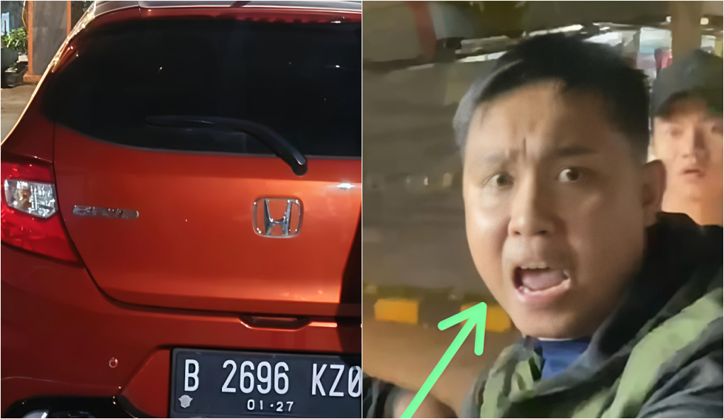 Mobil Brio yang sempat dikejar oleh Bos Rental dan kawan-kawannya di Tol Tangerang-Merak yang hendak digelapkan Ajat Supriatna (31) sudah diamankan di Polsek Cisoka-Istimewa-
