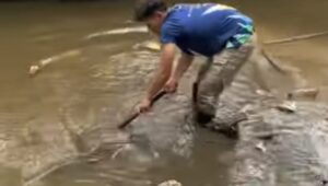 Petugas DPUTR Kota Sukabumi Sapu Bersih Sedimen dan Sampah  