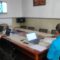 Suasana saat petugas DPMD sosialisasikan bantuan keuangan provinsi pada perangkat desa dan binwas kecamatan secara online.(FOTO : NANDI/ RADARSUKABUMI)
