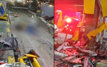 Dalam sebuah video terlihat kesaksian petugas GT Ciawi 2 dengan wajah berlumur darah dan korban bergelimpangan.