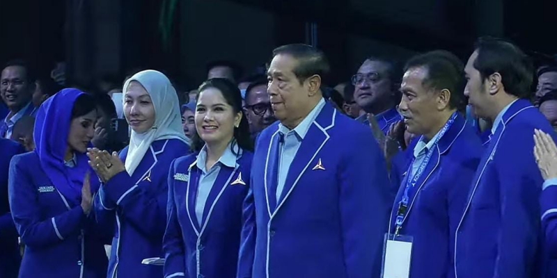 Ketua Majelis Tinggi Partai Demokrat, Susilo Bambang Yudhoyono (SBY) dalam Kongres ke-VI Demokrat di Jakarta, Senin, 24 Februari 2025/Ist