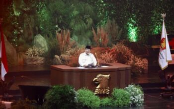 Presiden Prabowo dalam pidatonya pada HUT ke-17 Gerindra--akun instagram @prabowo
